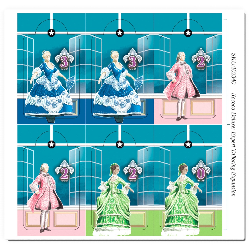 Eagle Gryphon Games Rococo Deluxe: Expert Tailors Expansion Board Games 4 Eagle Gryphon Games Rococo Deluxe: Expert Tailors Expansion Board Games