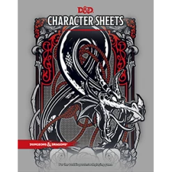 Wizards Of The Coast Dungeons And Dragons RPG: Character Sheets Role-Playing Games