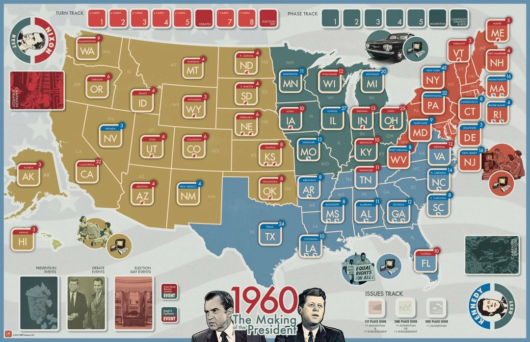 GMT Games 1960: The Making Of The President 4 GMT Games 1960: The Making Of The President