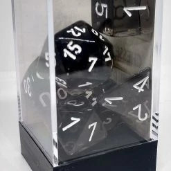 Chessex 23078 Translucent: Smoke/White - Polyhedral (7 Dice)
