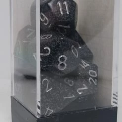 Chessex 25318 Speckled: Ninja - Polyhedral (7 Dice)