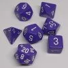 Chessex 25407 Opaque: Purple/White - Polyhedral (7 Dice) Accessories
