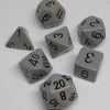 Chessex 25410 Opaque: Dark Grey/Black - Polyhedral (7 Dice) Accessories