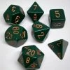 Accessories Chessex 25415 Opaque: Dusty Green/Copper - Polyhedral (7 Dice)