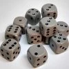 Chessex 25610 Opaque: Dark Grey/Black - 16mm D6 (12 Dice) Accessories