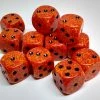 Chessex 25703 Speckled: Fire - 16mm D6 (12 Dice) Accessories