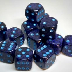 Chessex 25707 Speckled: Cobalt - 16mm D6 (12 Dice)