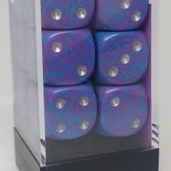 Chessex 25747 Speckled: Silver Tetra - 16mm D6 (12 Dice)