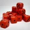 Chessex 25803 Opaque: Orange/Black - 12mm D6 (36 Dice) Accessories