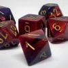 Chessex 26426 Gemini: Purple-Red/Gold - Polyhedral (7 Dice)