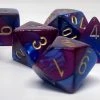 Chessex 26428 Gemini: Blue-Purple/Gold - Polyhedral (7 Dice)