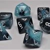 Chessex 26446 Gemini: Black-Shell/White - Polyhedral (7 Dice)