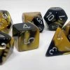 Chessex 26451 Gemini: Black-Gold/Silver - Polyhedral (7 Dice) Accessories