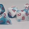 Chessex 26457 Gemini: Astral Blue-White/Red - Polyhedral (7 Dice)