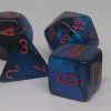 Chessex 26458 Gemini: Black-Starlight/Red - Polyhedral (7 Dice)