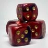 Accessories Chessex 26626 Gemini: Purple-Red/Gold - 16mm D6 (12 Dice)