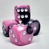Accessories Chessex 26630 Gemini: Black-Pink/White - 16mm D6 (12 Dice)