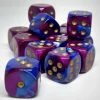 Accessories Chessex 26828 Gemini: Blue-Purple/Gold - 12mm D6 (36 Dice)
