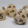 Chessex 27402 Marble: Ivory/Black - Polyhedral (7 Dice) Accessories