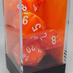 Chessex 27423 Vortex: Solar/White - Polyhedral (7 Dice)