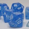Chessex 27426 Borealis: Sky Blue/White - Polyhedral (7 Dice)