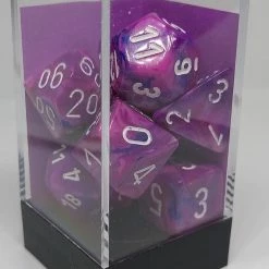 Accessories Chessex 27457 Festive: Violet/White - Polyhedral (7 Dice)