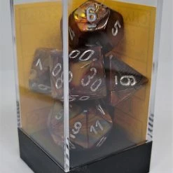 Chessex 27493 Lustrous: Gold/Silver - Polyhedral (7 Dice)