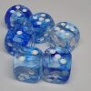 Chessex 27666 Nebula: Dark Blue/White - 16mm D6 (12 Dice) Accessories