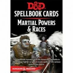Gale Force 9 Role-Playing Games Dungeons And Dragons RPG: Spellbook Cards - Martial Powers & Races Deck (61 Cards)