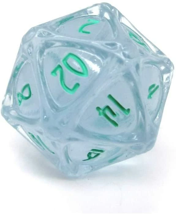 PolyHero Dice - D20 Orb: Ethereal Ice & Burning Blue 3 PolyHero Dice - D20 Orb: Ethereal Ice & Burning Blue