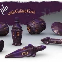 Polyhero Dice - Rogue Set - Palace Purple 7 Piece Set Accessories