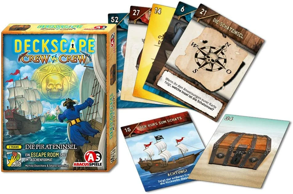 DV Giochi Deckscape Crew Vs Crew: The Pirates' Island Card Games 4 DV Giochi Deckscape Crew Vs Crew: The Pirates' Island Card Games