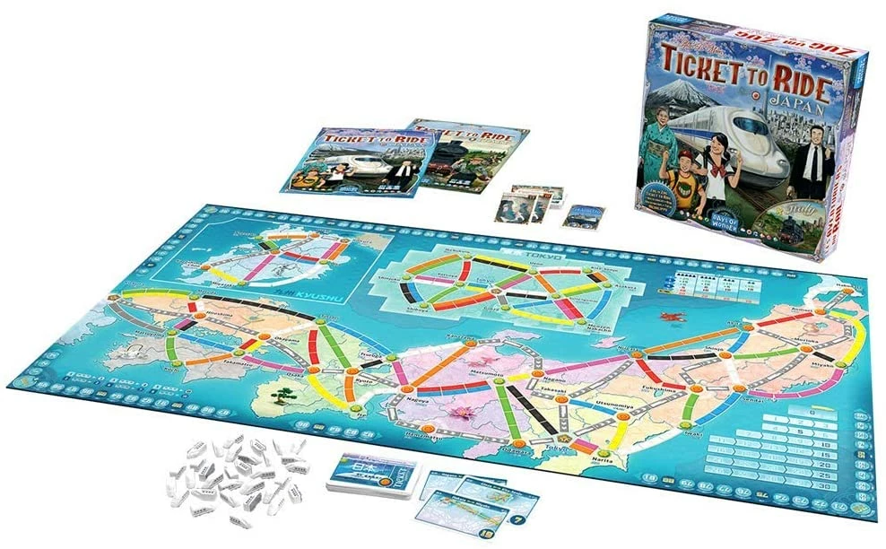 Days Of Wonder Ticket To Ride: Map Collection V7 - Japan And Italy Board Games 4 Days Of Wonder Ticket To Ride: Map Collection V7 - Japan And Italy Board Games