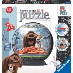 Ravensburger The Secret Life Of Pets - 3D Jigsaw Puzzle Ball Puzzles