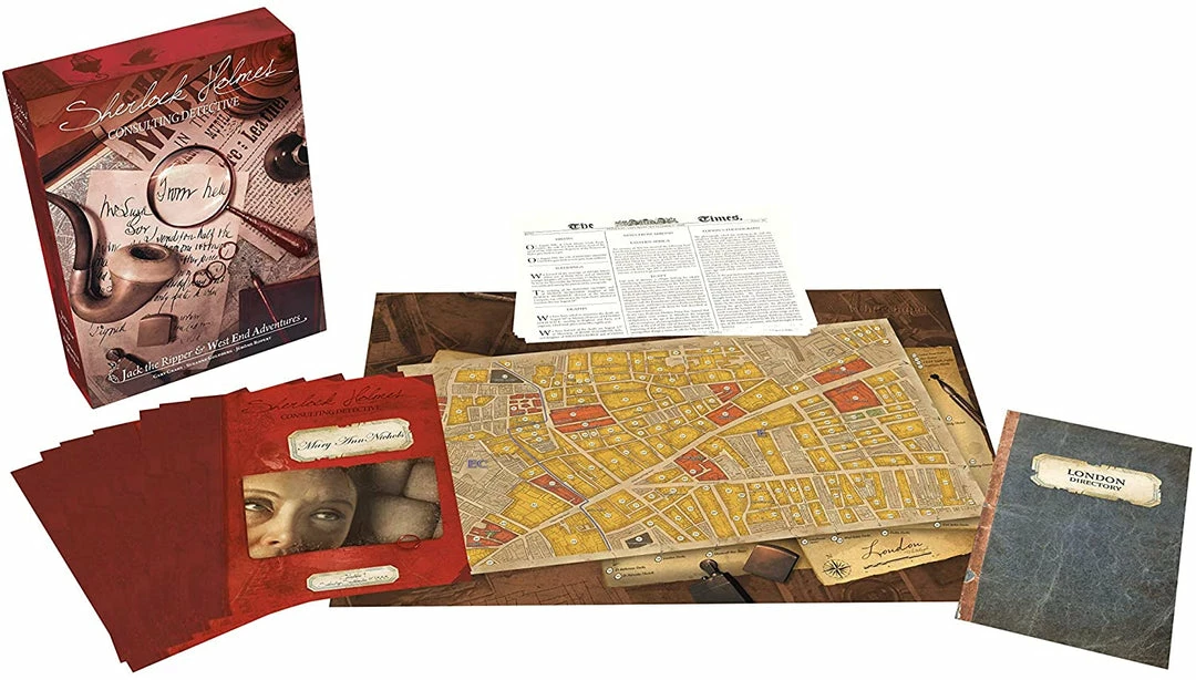 Space Cowboys Sherlock Holmes: Consulting Detective - Jack The Ripper And West End Adventures Board Games 5 Space Cowboys Sherlock Holmes: Consulting Detective - Jack The Ripper And West End Adventures Board Games