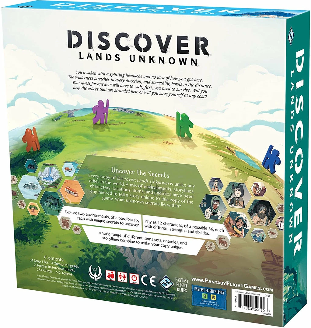 Fantasy Flight Games Board Games Discover: Lands Unknown 4 Fantasy Flight Games Board Games Discover: Lands Unknown
