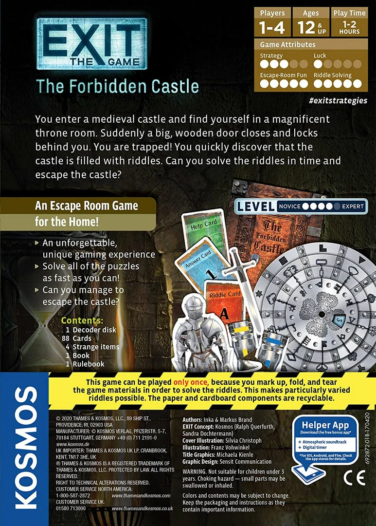 Kosmos Board Games EXIT: The Forbidden Castle 4 Kosmos Board Games EXIT: The Forbidden Castle