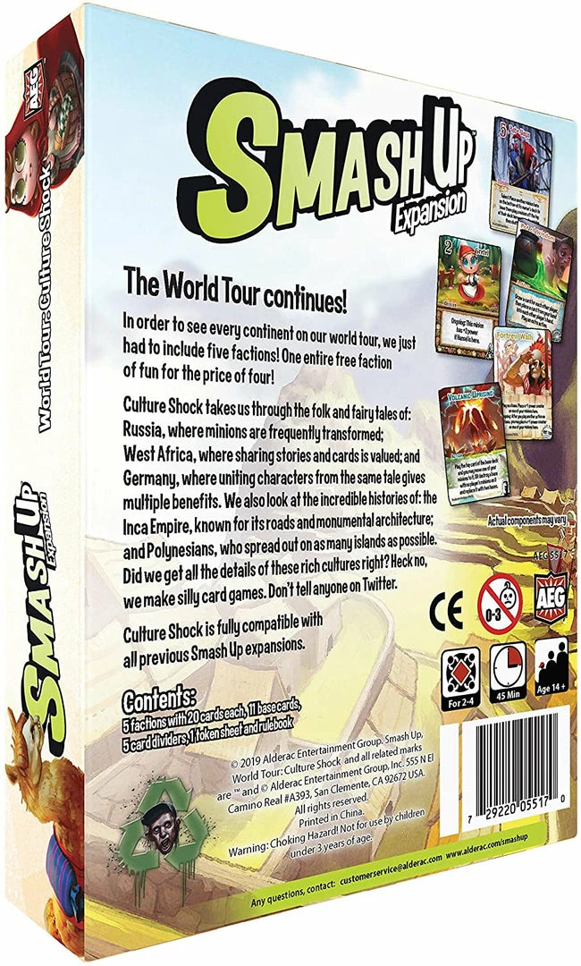 AEG Smash Up: World Tour – Culture Shock Card Games 4 AEG Smash Up: World Tour – Culture Shock Card Games