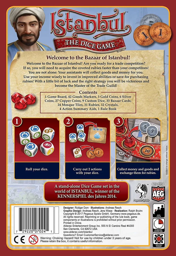 AEG Istanbul Dice 4 AEG Istanbul Dice