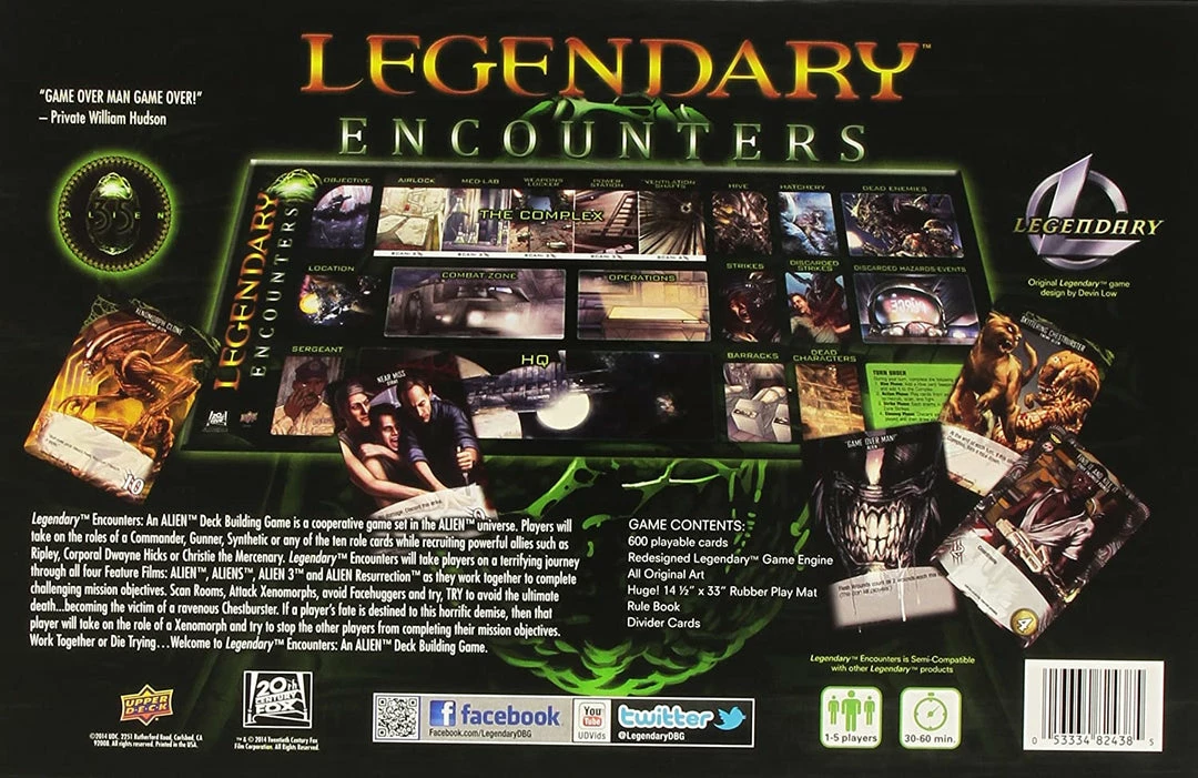 Upper Deck Entertainment Legendary Encounters: An Alien Deck Building Game Card Games 4 Upper Deck Entertainment Legendary Encounters: An Alien Deck Building Game Card Games