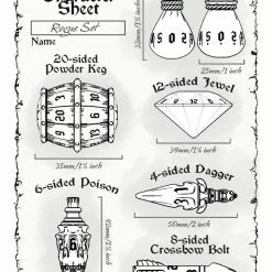 Polyhero Dice - Rogue Set - Nightshade 7 Piece Set