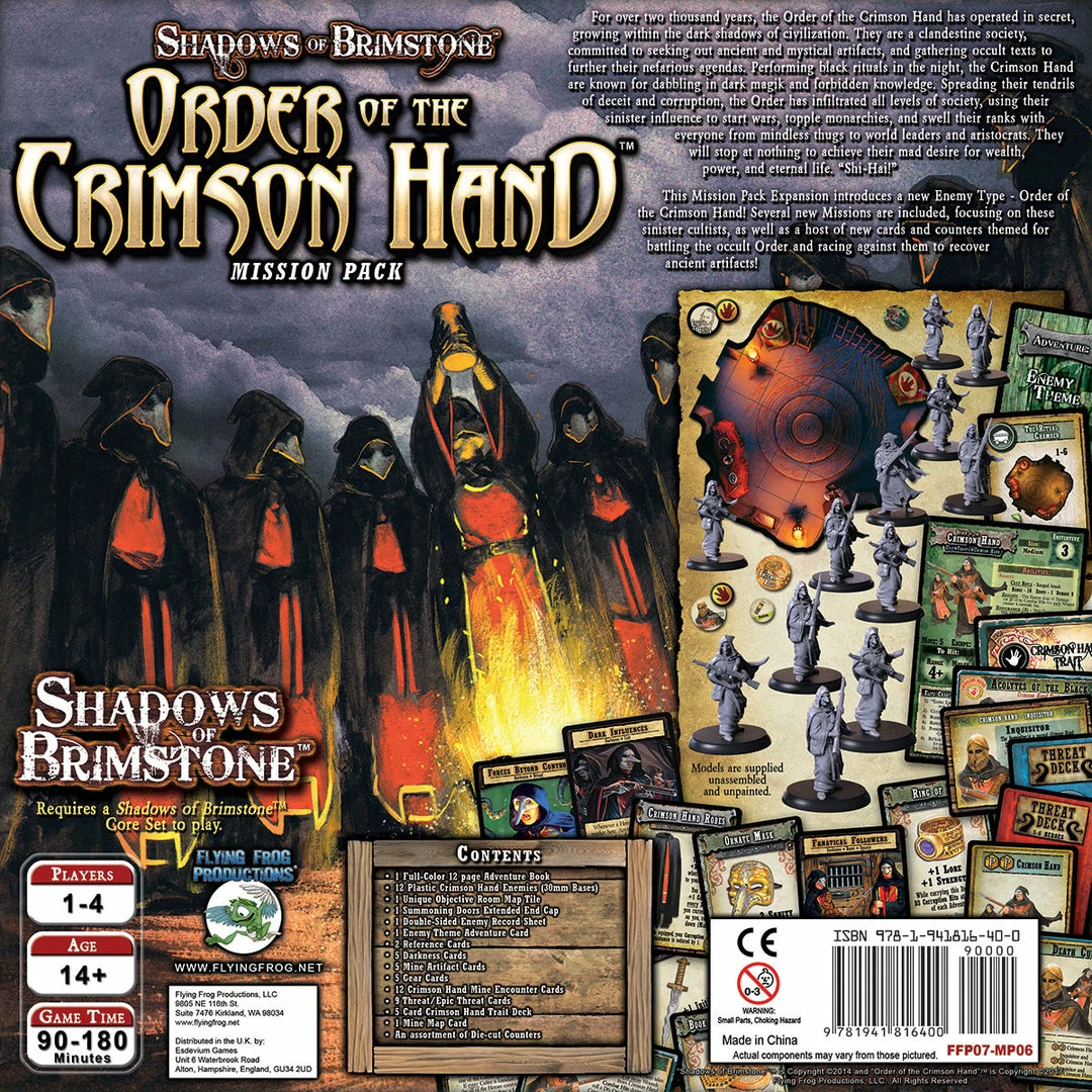 Flying Frog Productions Shadows Of Brimstone: Order Of The Crimson Hand Mission Pack Board Games 4 Flying Frog Productions Shadows Of Brimstone: Order Of The Crimson Hand Mission Pack Board Games