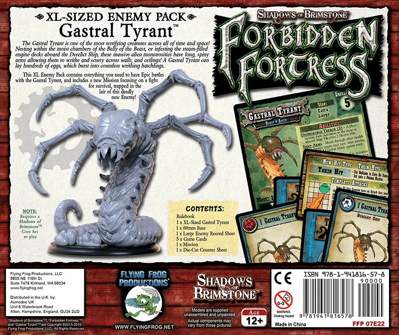 Flying Frog Productions Shadows Of Brimstone Forbidden Fortress: Gastral Tyrant XL Enemy Pack Board Games 4 Flying Frog Productions Shadows Of Brimstone Forbidden Fortress: Gastral Tyrant XL Enemy Pack Board Games