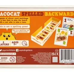 Exploding Kittens Tacocat Spelled Backwards Card Games