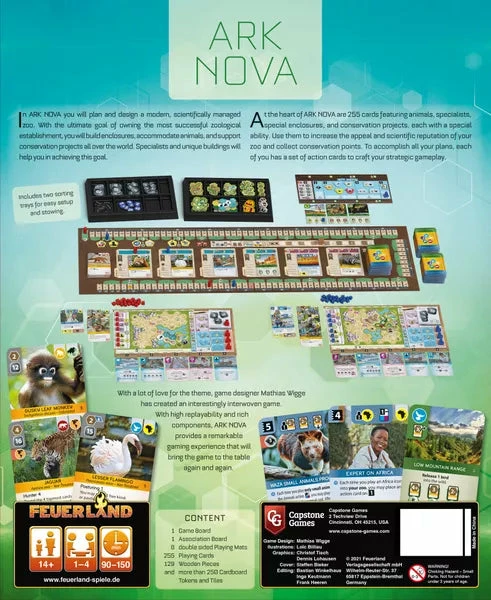 Capstone Games Ark Nova 4 Capstone Games Ark Nova