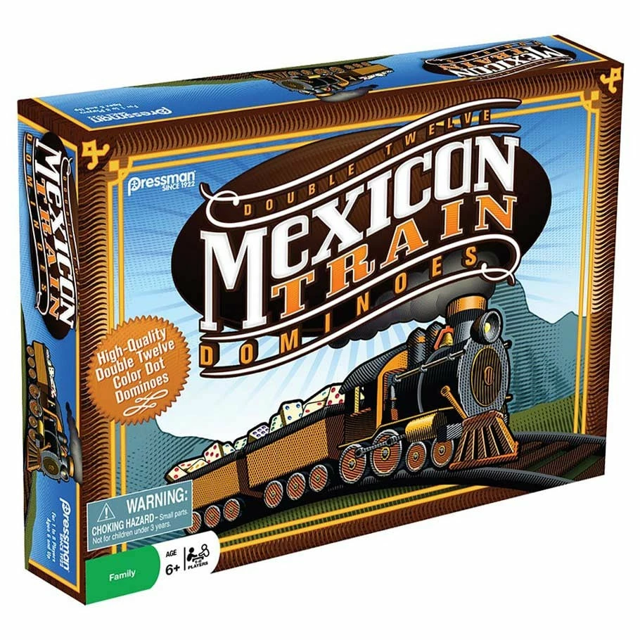 Pressman Mexican Train Dominoes 3 Pressman Mexican Train Dominoes