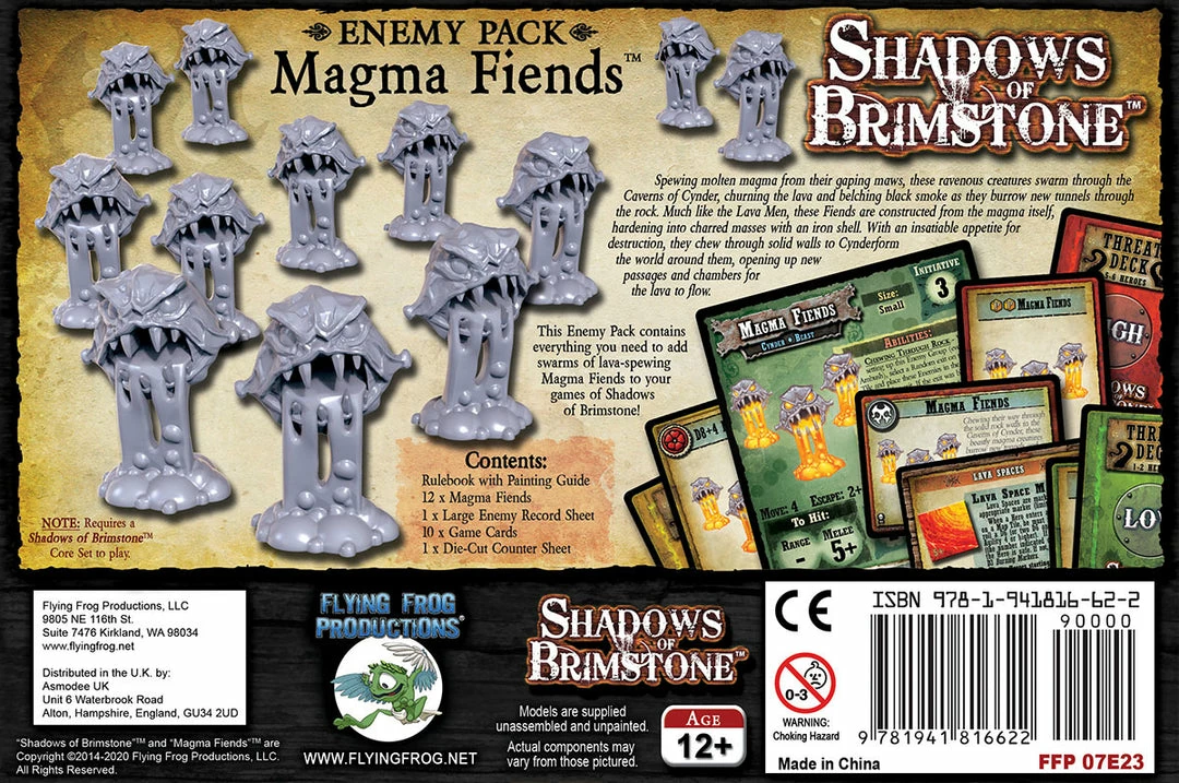 Flying Frog Productions Shadows Of Brimstone: Magma Fiends Enemy Pack 4 Flying Frog Productions Shadows Of Brimstone: Magma Fiends Enemy Pack