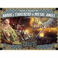 CMON Massive Darkness 2: Heroes & Monster Set – Bards & Tinkerers Vs Metal Angel Board Games