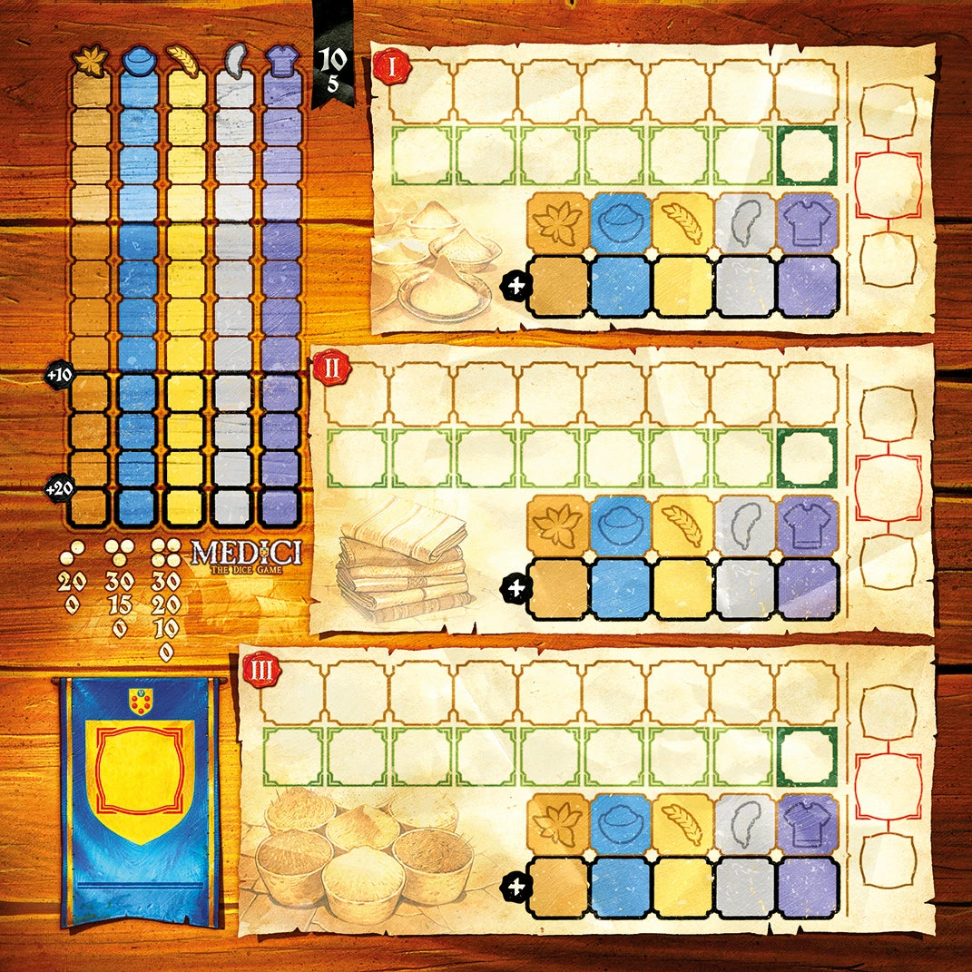 Grail Games Medici: The Dice Game Board Games 4 Grail Games Medici: The Dice Game Board Games