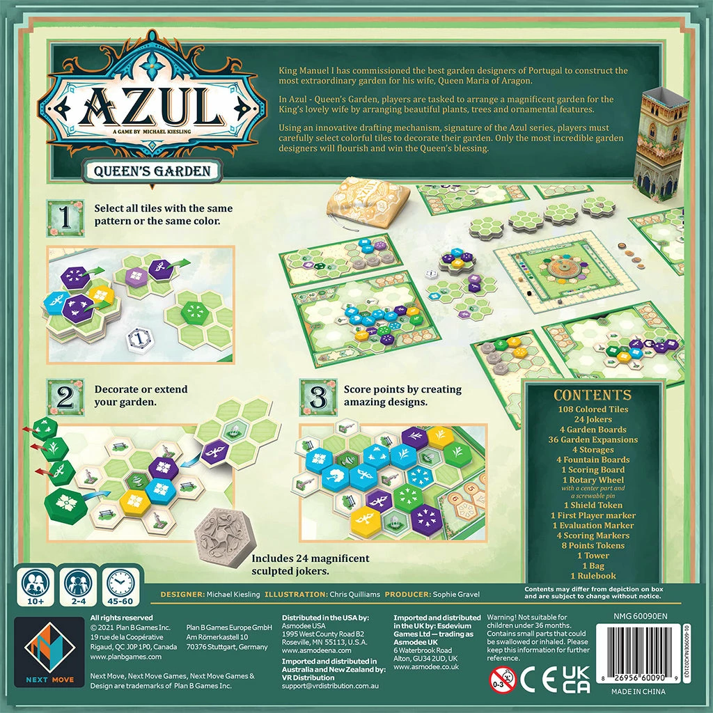 Next Move Games Board Games Azul: Queen's Garden 4 Next Move Games Board Games Azul: Queen's Garden